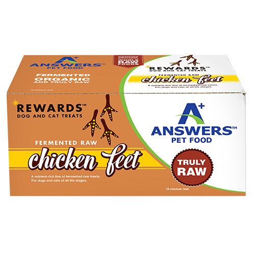 Answers Rewards Fermented Chicken Feet Raw Dog & Cat Treats