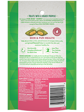 Greenies Feline Smartbites Healthy Skin & Fur Salmon Flavor Cat Treats