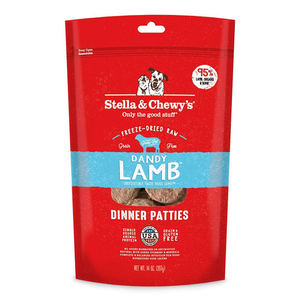 Stella & Chewy's Dandy Lamb Freeze-Dried Raw Dinner Patties Dog Food