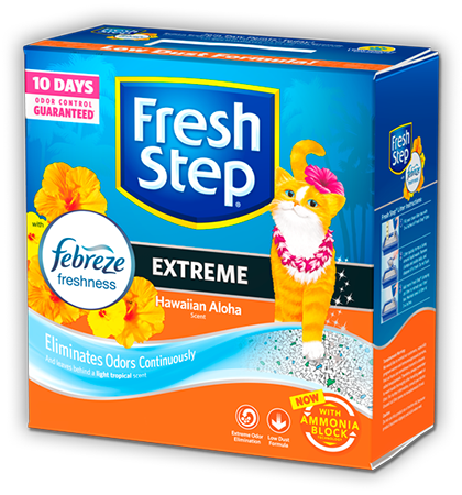 Fresh Step Hawaiian Aloha Scented With The Power Of Febreze Cat Litter