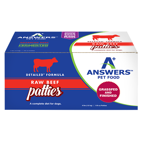 Answers Detailed Formula Beef Raw Dog Food