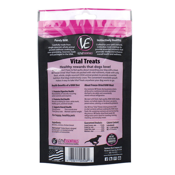 Vital Essentials Chicken Breast Freeze Dried Dog Treats