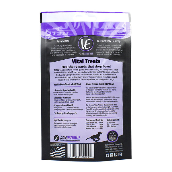 Vital Essentials Turkey Giblets Freeze Dried Dog Treats