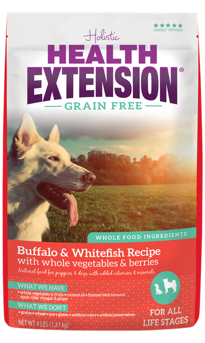 Health Extension Grain Free Buffalo & Whitefish Recipe Dog Food