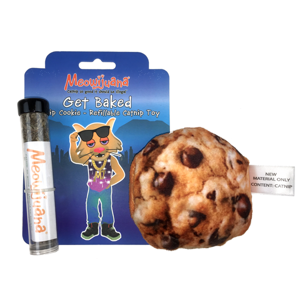 Meowijuana Get Baked Refilliable Cookie Cat Toy