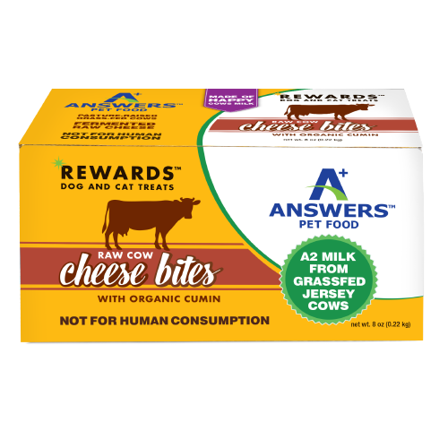 Answers Rewards Cow Cheese Bites Cumin Raw Dog & Cat Treats