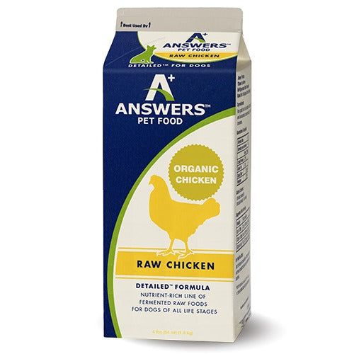 Answers Detailed Formula Chicken Raw Dog Food