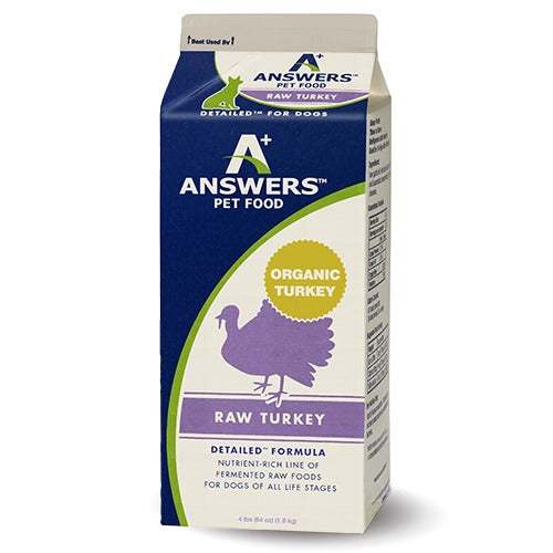 Answers Detailed Formula Turkey Raw Dog Food