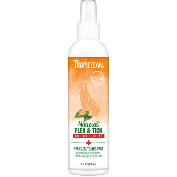 Tropiclean Natural Flea & Tick Bite Relief Spray for Pets