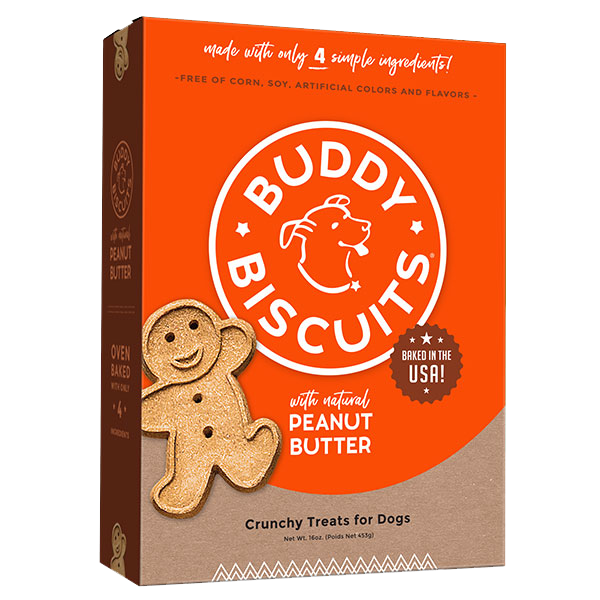 Buddy Biscuits Whole Grain Oven Baked Peanut Butter Dog Treats