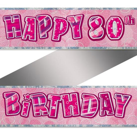 banner-80-årsdag-pynt-80-års-fødselsdag-dekorasjon-festogmoro.no