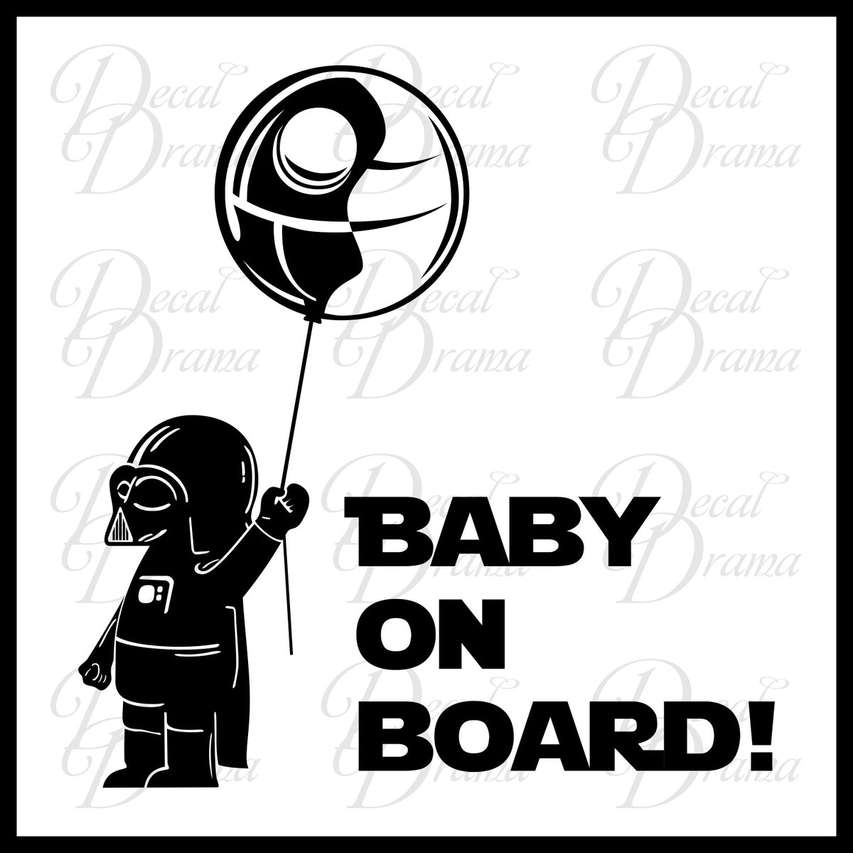 darth vader baby on board