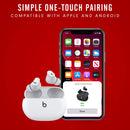 New Beats Studio Buds True Wireless Noise Cancelling Earbuds Compatible with Apple & Android, Built-in Microphone, IPX4 Rating, Sweat Resistant Earphones, Class 1 Bluetooth Headphones - White
