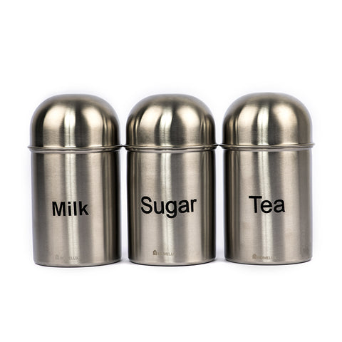 Homelux Tea,Milk & Sugar Containers