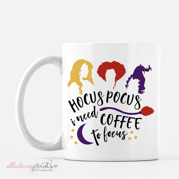 Hocus Pocus I Need Coffee To Focus Mug The Jay And Bee Boutique