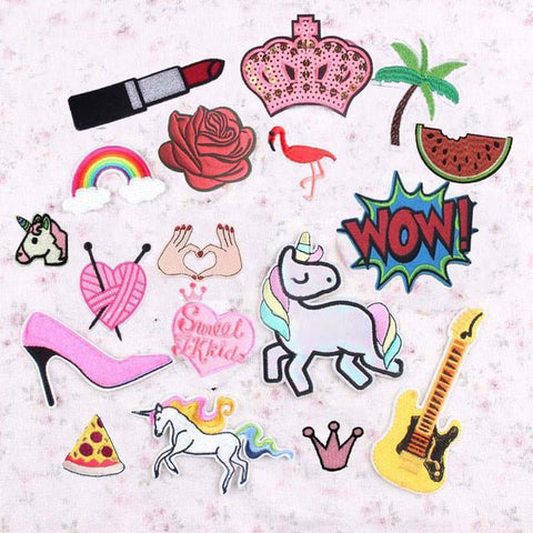 Prinses strijk plaatjes set (18 stuks) - Mermaids vs Unicorns