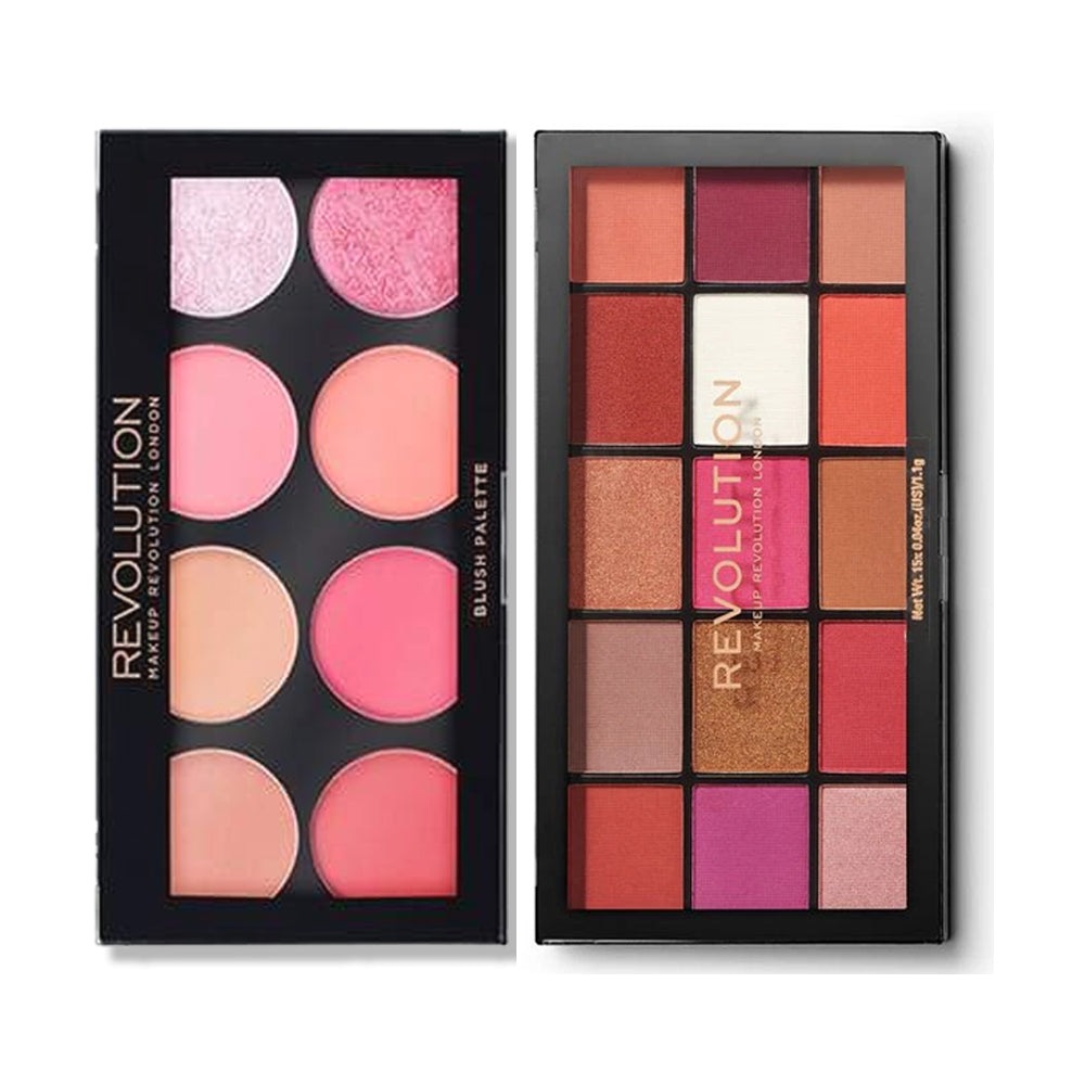 Makeup Revolution Ultra Blush + Reloaded Red Alert Palette Combo