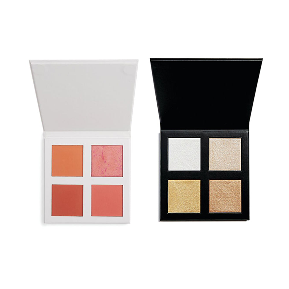 Revolution Pro 4K Peach Blush & Gold Highlighter Palette Combo