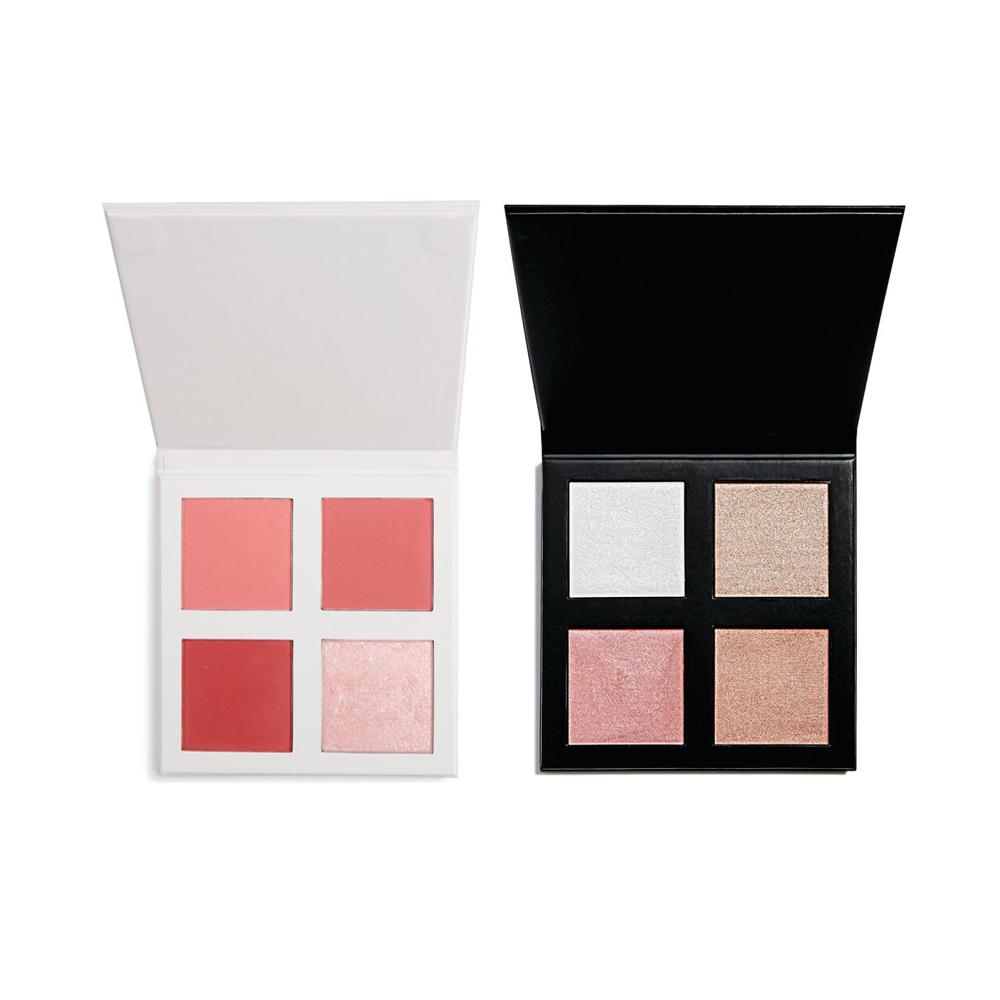 Revolution Pro 4K Pink Blush & Rose Gold Highlighter Palette Combo