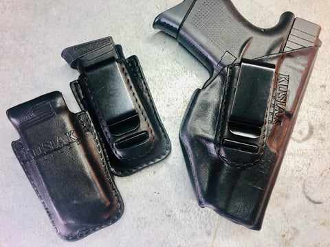 Glock 43 holster with mag pouches
