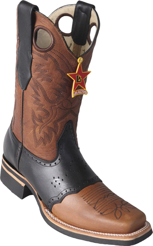 Square toe rubber sole rodeo boot – Los Potrillos Western Wear