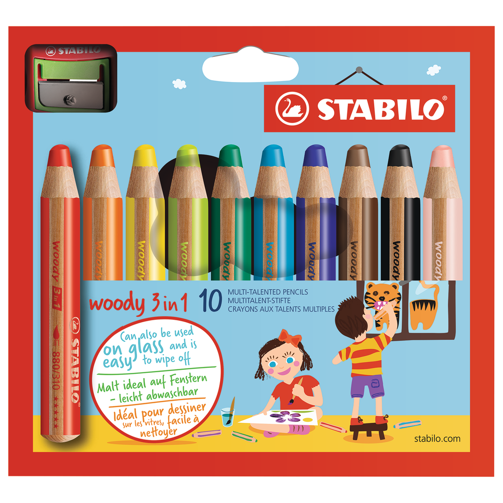 Stabilo Woody 3 in 1 Watercolor Pencil Set Rileystreet Supply