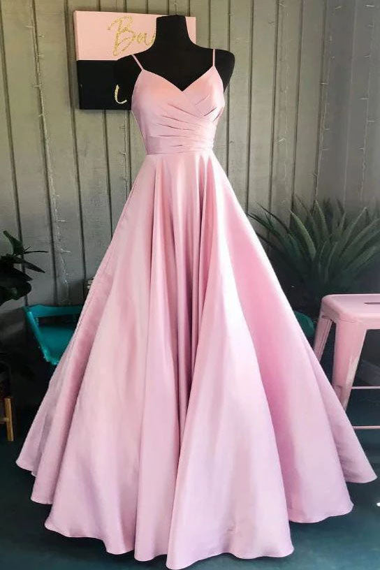 pink strap dress