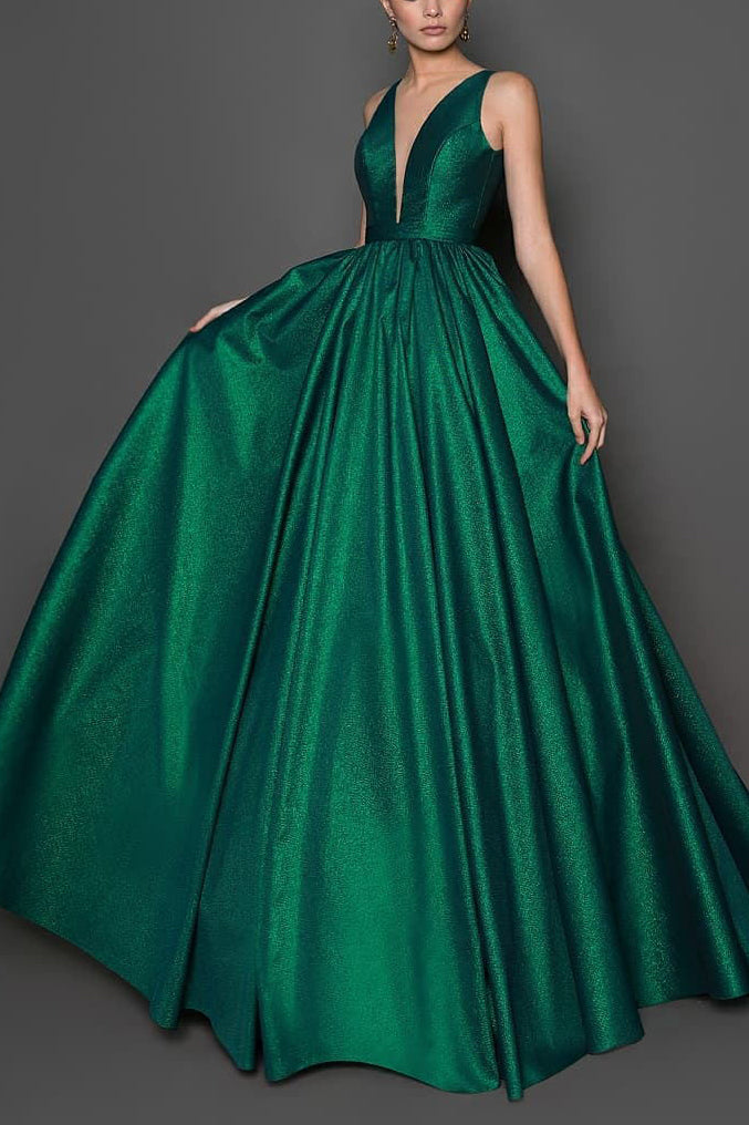 deep green dress