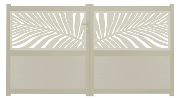 Frond Screen Driveway Gate