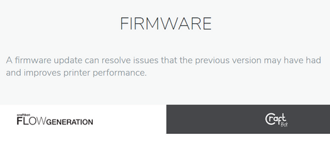 craftbot flashing firmware