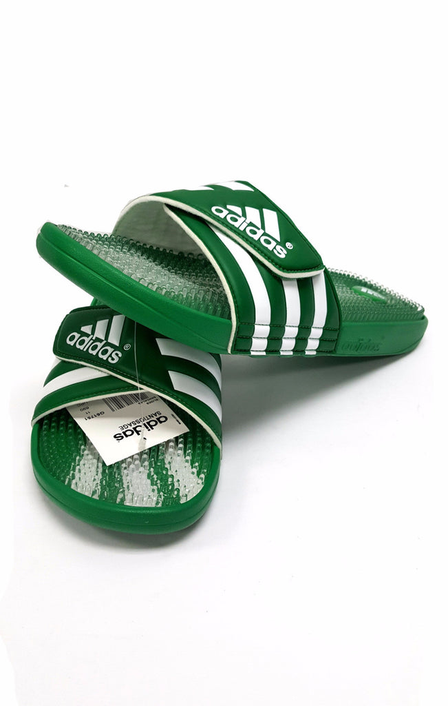 green adidas sandals