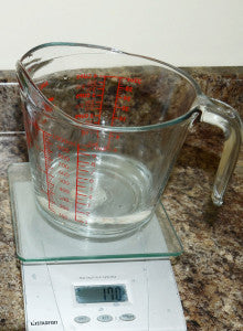 Use a scale and a measuring cup for the most accurate measurements.