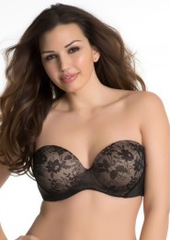 Curvy Couture Strapless Sensation Multi-Way Push Up Bra