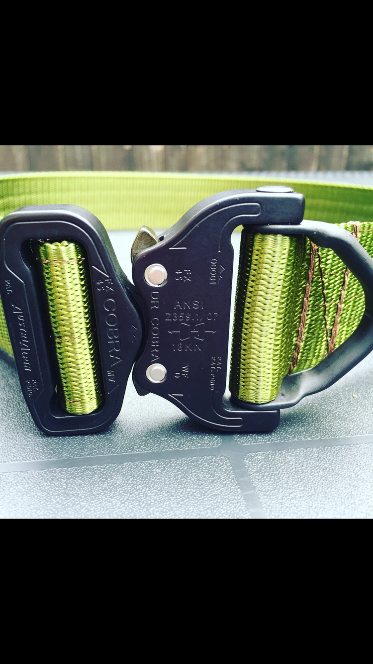 FRV Tailoring 1.75" Green Duty Belt with D Ring