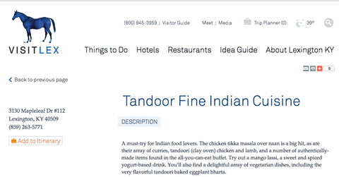 Tandoor Fine Indian Cuisine