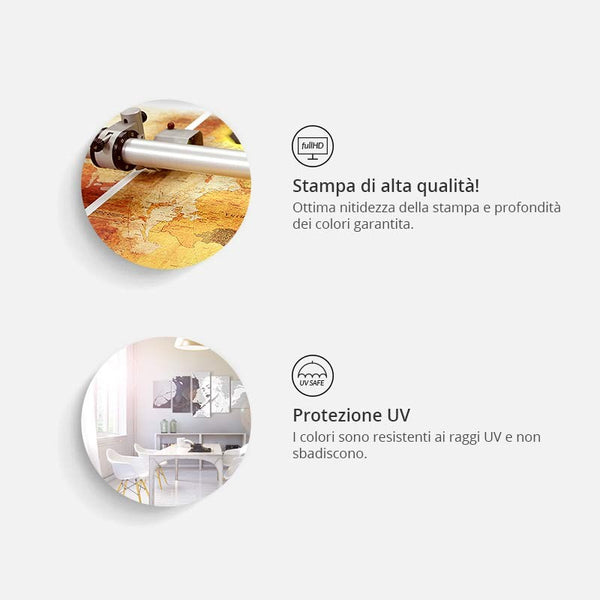 Quadro - Meeting (5 Parts) Gold Wide
