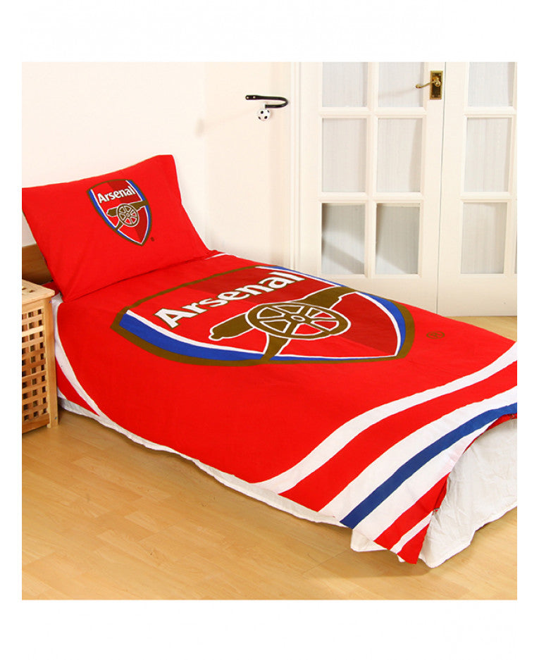 Arsenal Fc Pulse Single Duvet Cover And Pillowcase Set