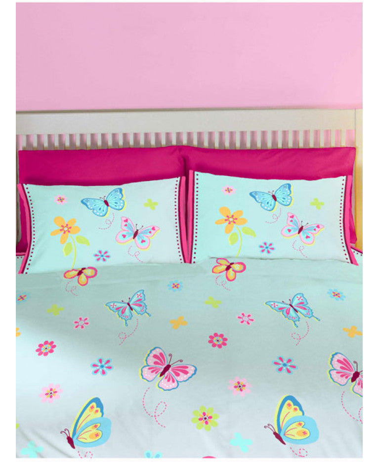 Butterfly Garden Double Duvet And Pillowcase Set