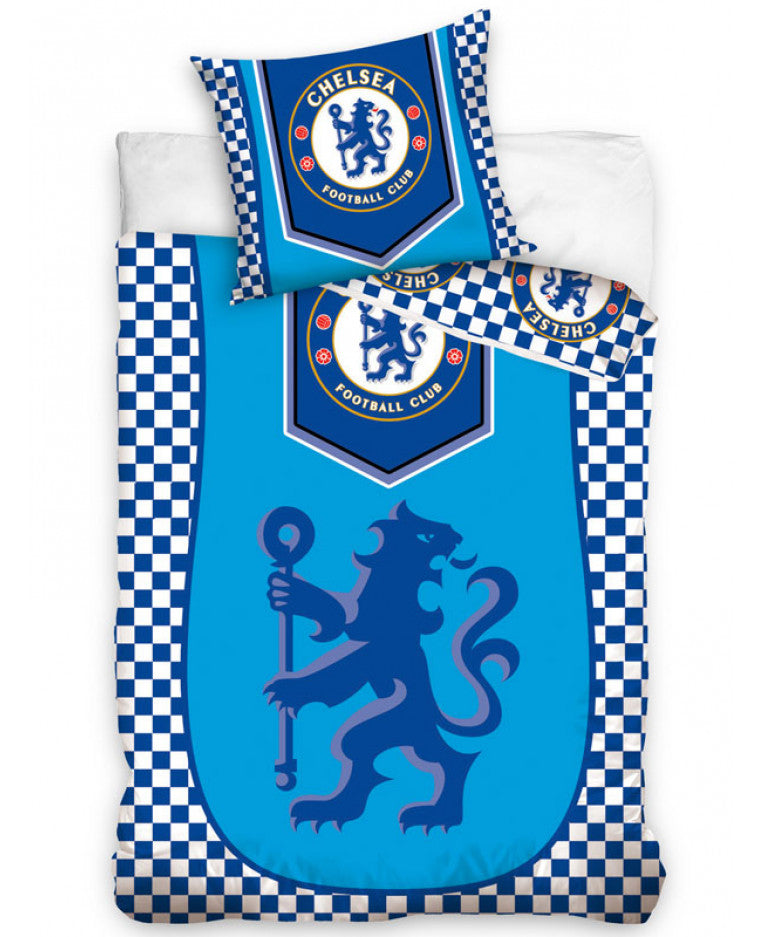1 Chelsea Fc Crest Single Cotton Duvet Cover Set