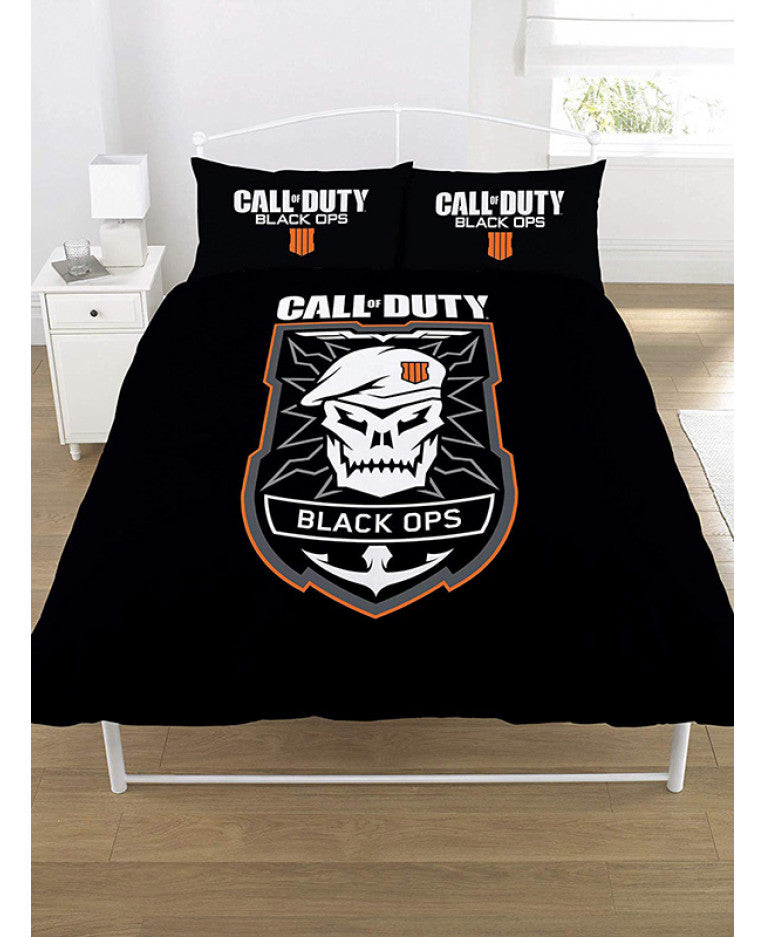 Call Of Duty Black Ops Emblem Double Duvet Cover Set