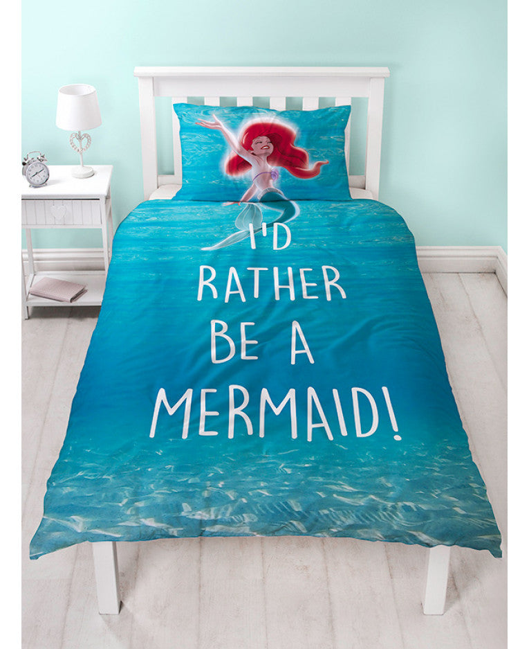 Disney Princess Ariel Little Mermaid Shellfie Single Duvet Cover