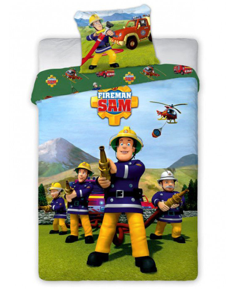 Fireman Sam Team Single Cotton Duvet Cover Set Littlecharactersstore