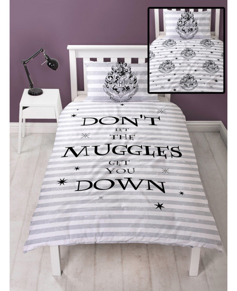 Harry Potter Spell Single Duvet Cover And Pillowcase Set