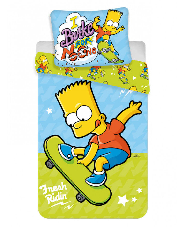 Simpsons Bart Single Duvet Cover Set Littlecharactersstore
