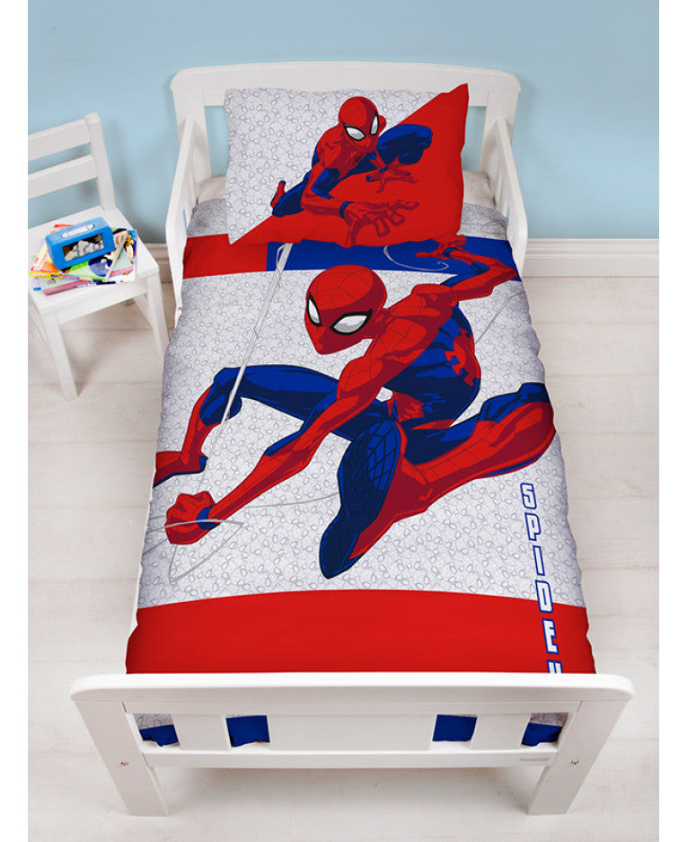 Spiderman Metropolis Cot Junior Toddler Duvet Cover Set