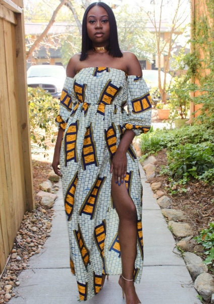 off shoulder african dresses