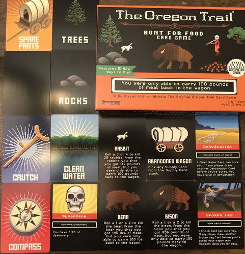 Family Game New SEALED The Oregon Trail Hunt For Food Card Game 