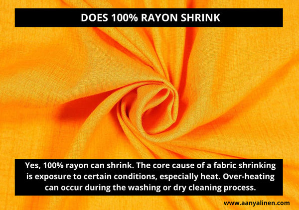 does 100% rayon shrink