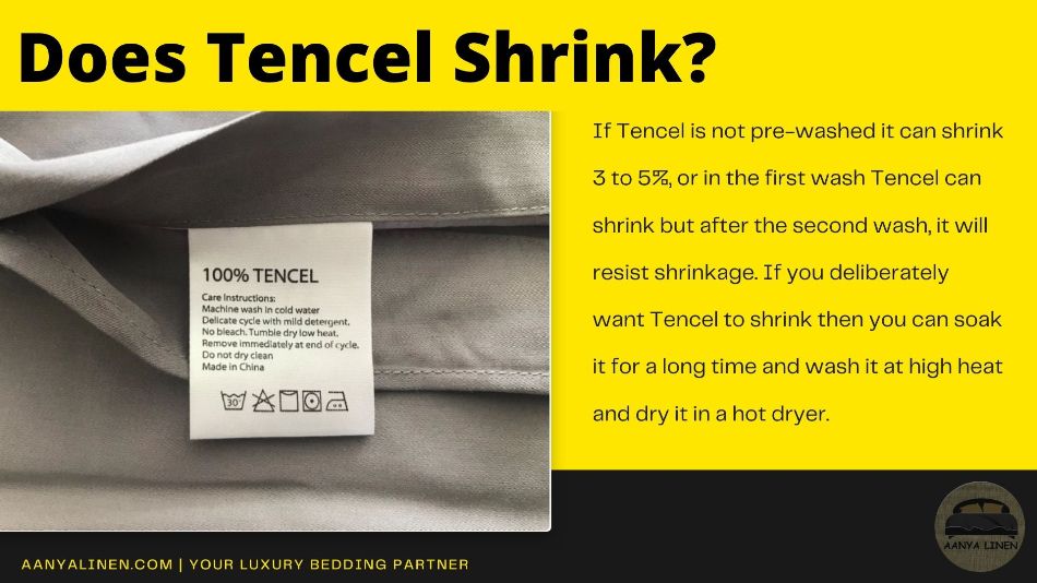 Does Tencel Shrink?  Caring Instructions - AanyaLinen