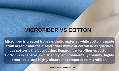 Microfiber vs Cotton  Comparison Chart - AanyaLinen